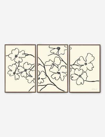 Dogwood Wall Art by Susan Hable (Set of 3)