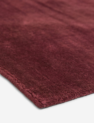 Canon Hand-Loomed Rug Swatch, Wine