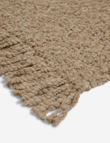 Furin Handwoven Wool Rug Swatch by DISC Interiors, Dune