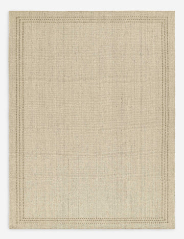 #size::2-3--x-8--runner #size::3-6--x-5-6- #size::5--x-8- #size::8--x-10- #size::9--x-12- | Greco low pile wool rug with accent border stitching.