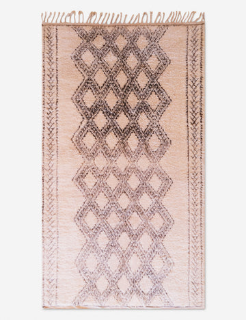 Vintage Moroccan Hand-Knotted Wool Rug No. 53, 6'11 x 11'11"