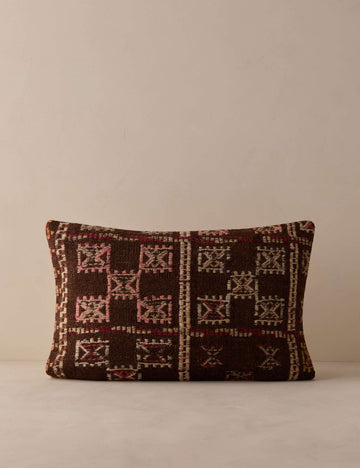Vintage Lumbar Pillow No. 365, 16" x 24"