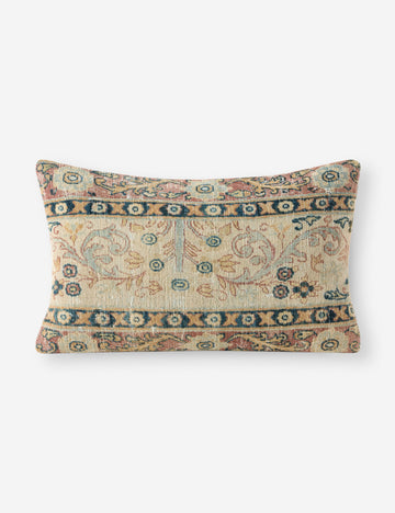 Vintage Lumbar Pillow No. 317, 16" x 26"