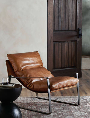 Marlyne Leather Accent Chair