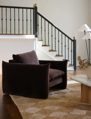 Banks Accent Chair : Rose Vintage Velvet