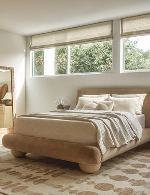 Rigby Platform Bed : Cream Performance Basketweave / Twin
