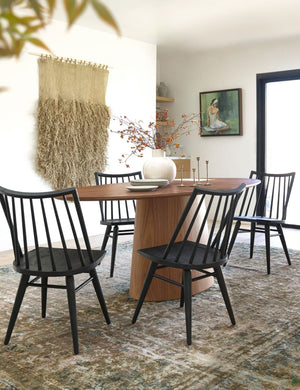 Beth Oval Dining Table, Brown