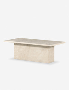 Open Box: Leonel Coffee Table, Cream Marble