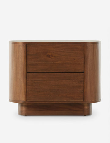 Open Box: Gilda Nightstand, Dark Brown