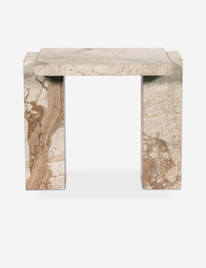 Bellona solid marble side table.