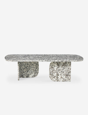 Sumalee sculptural solid marble coffee table.