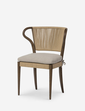 Open Box: Amira Dining Chair, Navy Stripe by Amber Lewis x Four Hands