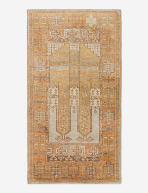 Vintage Turkish Hand-Knotted Wool Runner Rug No. 241, 2'11