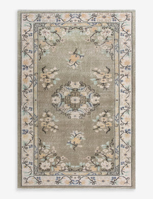 Vintage Turkish Hand-Knotted Wool Rug No. 598, 4'2