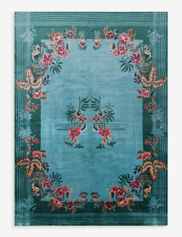 Vintage Turkish Hand-Knotted Wool Rug No. 604, 6'10" x 10'2"