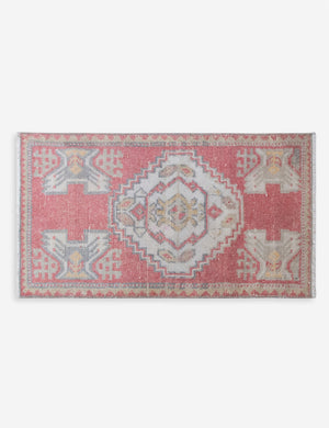 Vintage Turkish Hand-Knotted Wool Mini Rug No. 308, 1'7