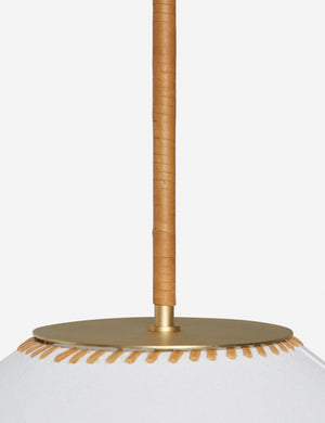 Close up of the Arroyo Mixed-Material Pendant Light by Elan Byrd.
