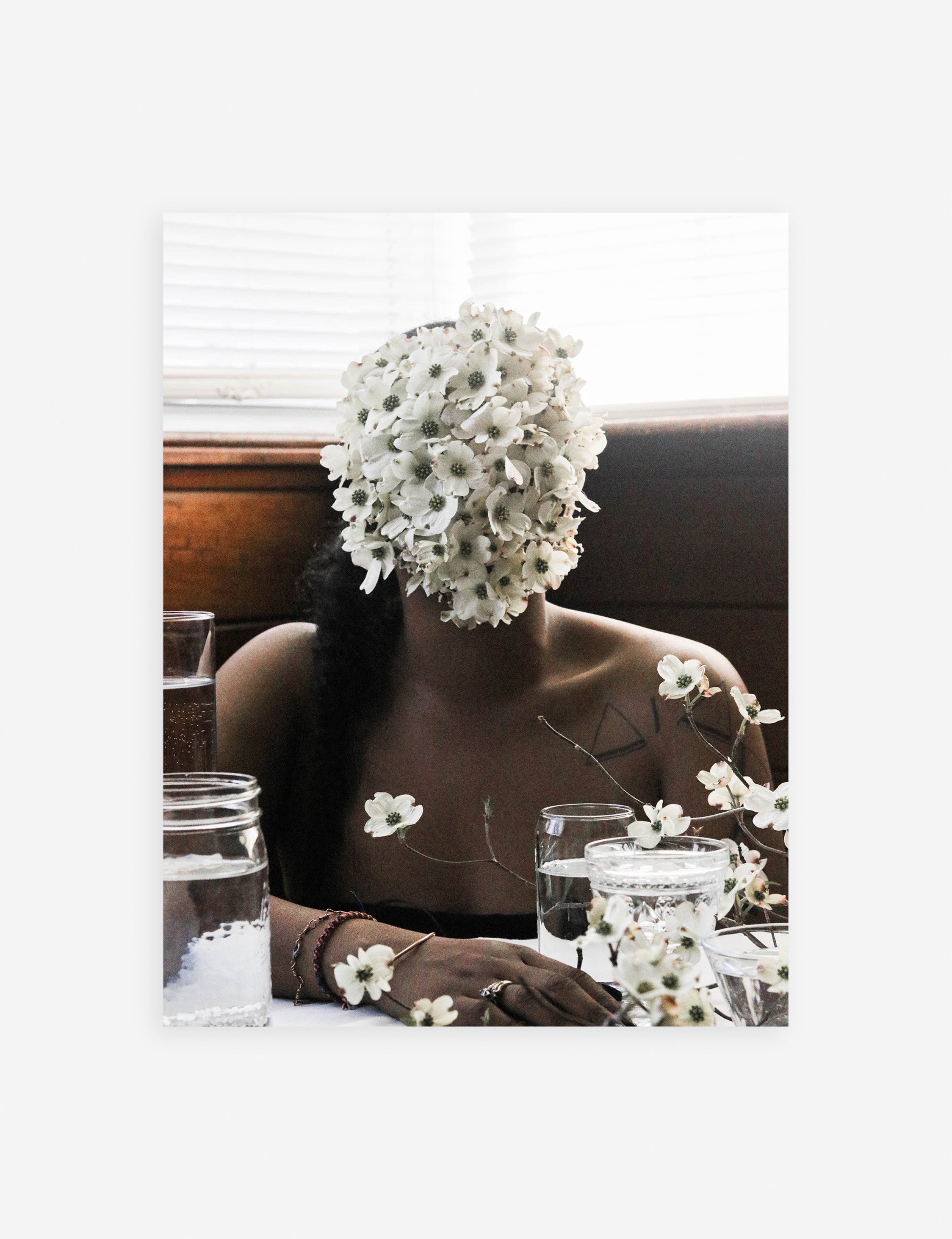 #color::unframed #size::8--x-12- #size::16--x-24- #size::20--x-30- | Southern Woman in White Dogwoods Photography Print unframed