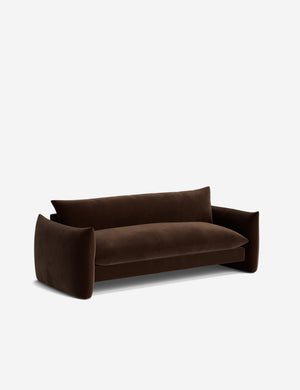 Open Box: Banks Sofa, Mahogany Classic Velvet 84