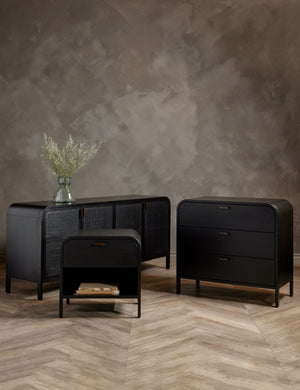 Open Box: Brooke Nightstand, Black
