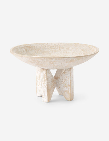 #size::large | Loire geometric footed ceramic bowl by Lemiuex et Cie.