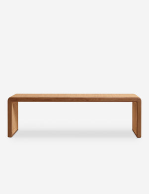 Canistel woven cane waterfall bench by Carly Cushnie