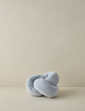 Dewey velvet knot ball pillow.