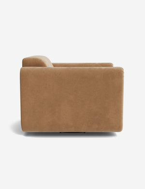 Open Box: Eleanor Swivel Chair, Caramel Vintage Velvet