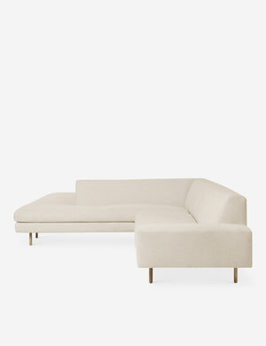 Side of the Estee Natural Linen Left-Facing Sectional Sofa