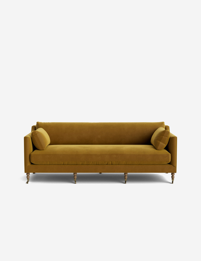 #color::goldenrod-plush-velvet #leg-finish::latte-and-brass #size::90-w