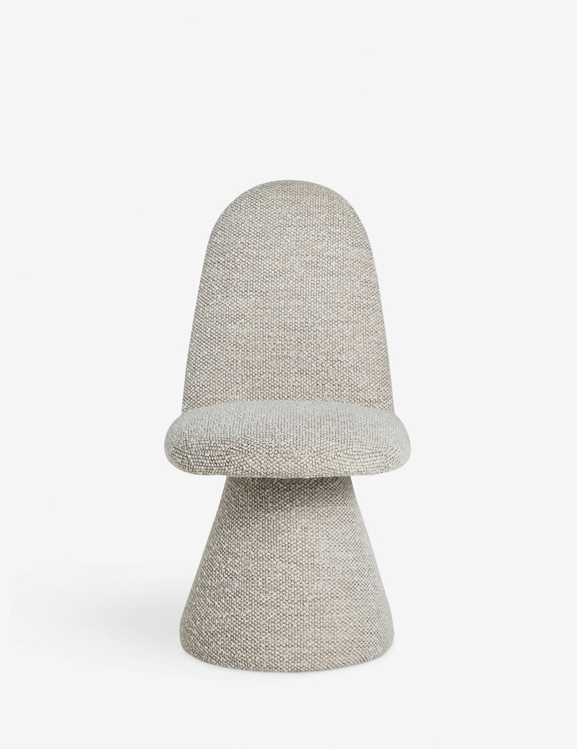 #color::natural-basketweave | Fenton textured sculptural upholstered minimalist dining chair.