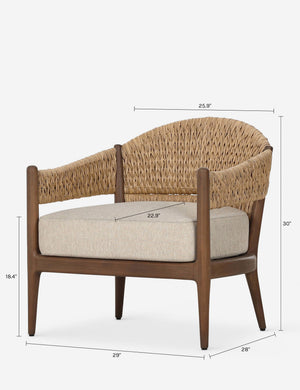 Atti Outdoor Accent Chair : Beige