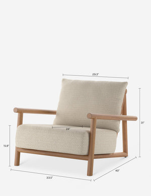 Dane Outdoor Accent Chair : Natural