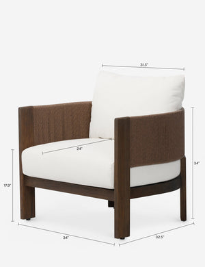 Ellsworth Outdoor Accent Chair : Brown