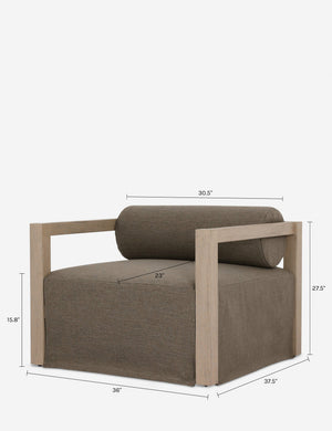 Formosa Outdoor Accent Chair : Gray