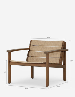 Goldwyn Outdoor Accent Chair : Natural