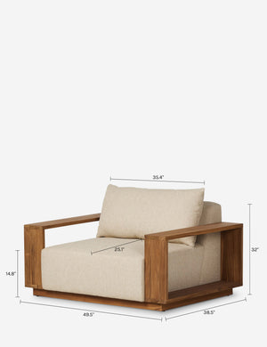 Hanbury Outdoor Accent Chair : Beige