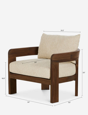 Kade Outdoor Accent Chair : Beige