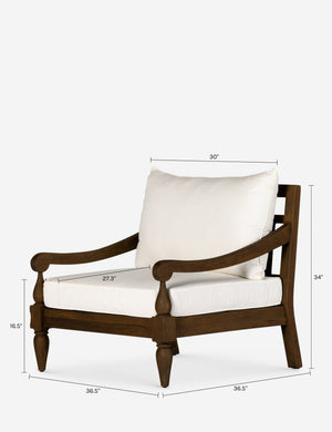 Violeta Outdoor Accent Chair : Brown
