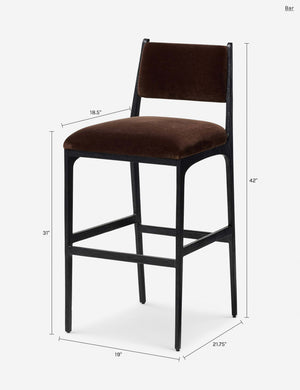 Anais Bar and Counter Stool : Brown / Bar