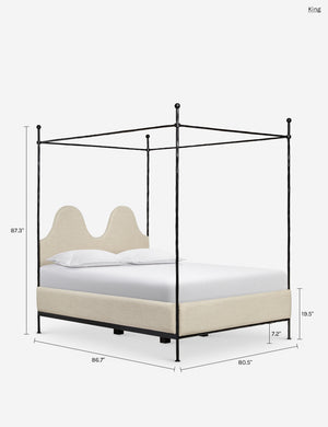 Anneli Canopy Bed by Sarah Sherman Samuel : Vanilla Basketweave / King