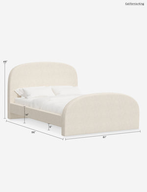 Bescond Platform Bed : White Boucle / Twin