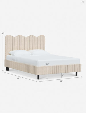 Clementine Platform Bed : Talc Linen / Full