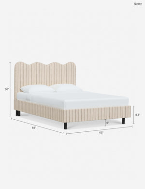 Clementine Platform Bed : Talc Linen / Full