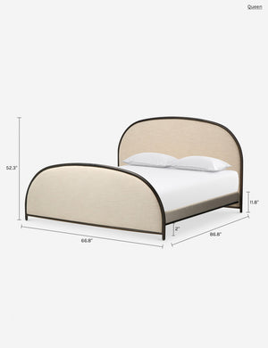 Elif Platform Bed : Parchment / Queen