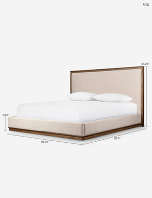 Lucena Platform Bed : Parchment / King