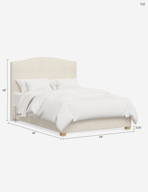 Maria Platform Bed : Talc Linen / Twin