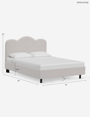 Mino Platform Bed : Talc Linen / Twin