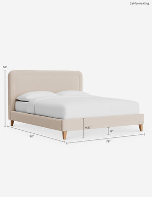 Scottie Bed : Sky Blue Classic Velvet / Twin / Chestnut