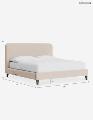 Scottie Bed : Sky Blue Classic Velvet / Twin / Chestnut